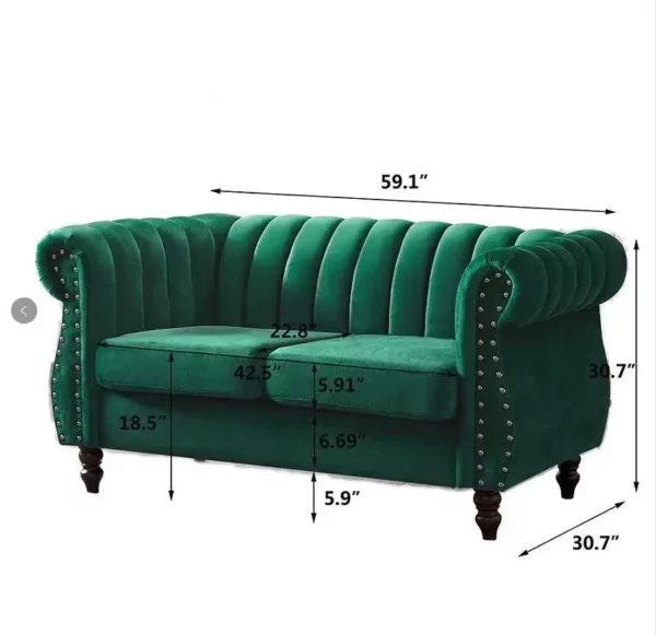 Wholesale Dutch velvet sofa High Quality sofas size/color accept customization - Image 2