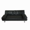 Fuctional Leather Sofa Bed with Armrests and Cupholders 6 1