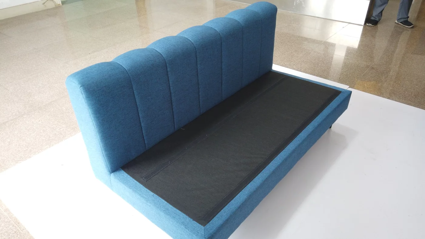 armless fabric sofa 14