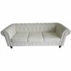 3 Seater PU Leather Couch 1