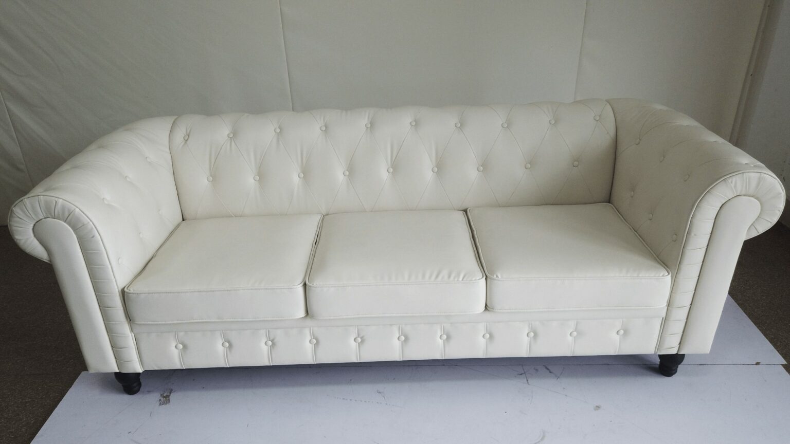 3 Seater PU Leather Couch 14