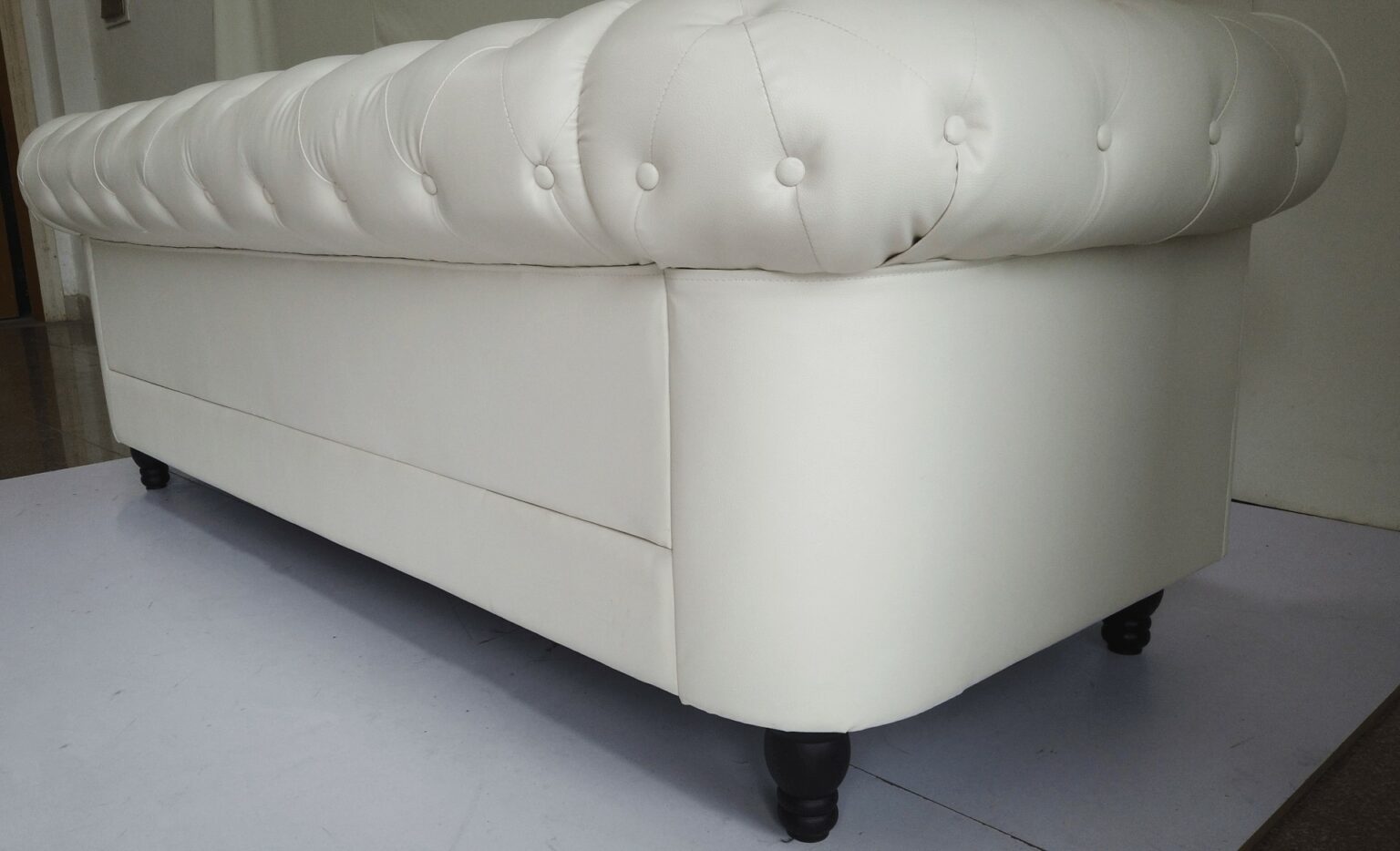 3 Seater PU Leather Couch 4