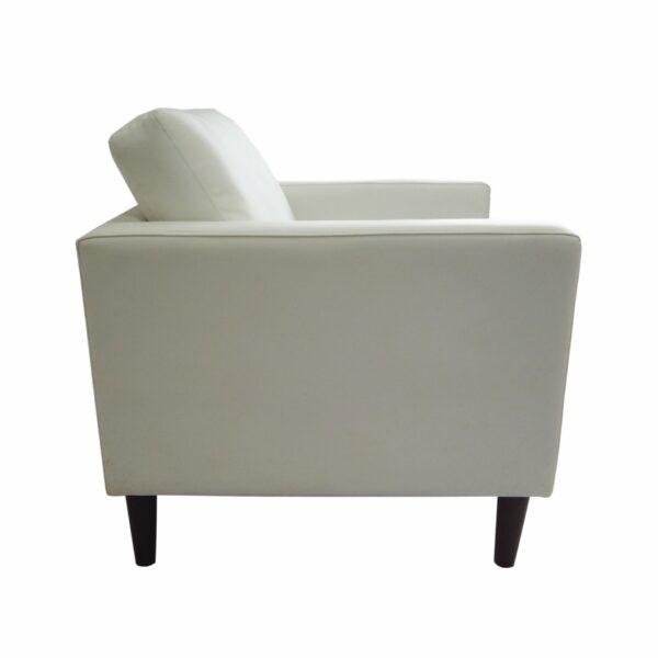 Leather Sofa Chair Living Room Bedroom Chairs, Comfy Reading Chair Single Sofa for Adults, Suitable Small Spaces Office Couch, Easy Assembly - Image 3