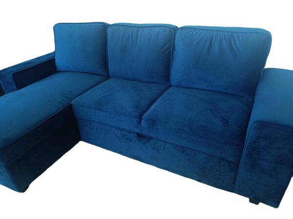 Low Price Compressed Sofa Velvet with Storage Box - Image 2