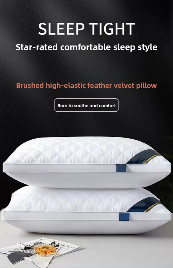 Hotel Quality Feather Velvet Pillow, Brushed High Elastic Down Alternative Pillow for Wholesale - Image 18