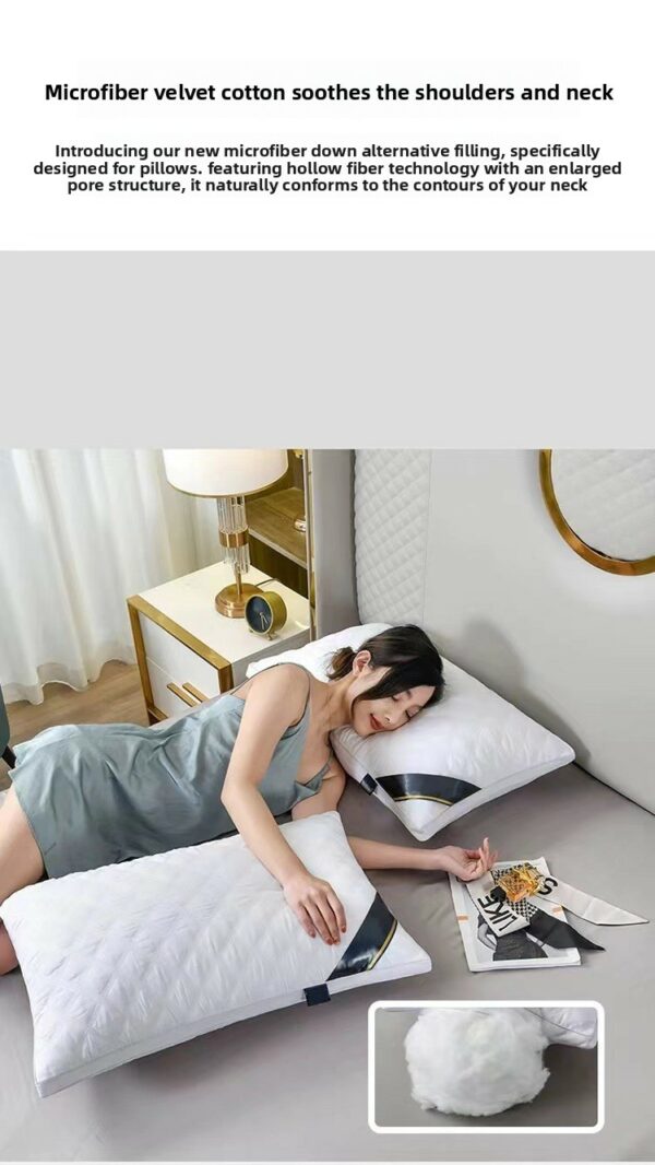 Hotel Quality Feather Velvet Pillow, Brushed High Elastic Down Alternative Pillow for Wholesale - Image 12