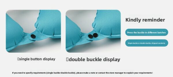 Lightweight Premium  U Shape Inflatable Air Pillow with Press Pump Premium PVC Material Travel Office Neck Cushion - Image 16
