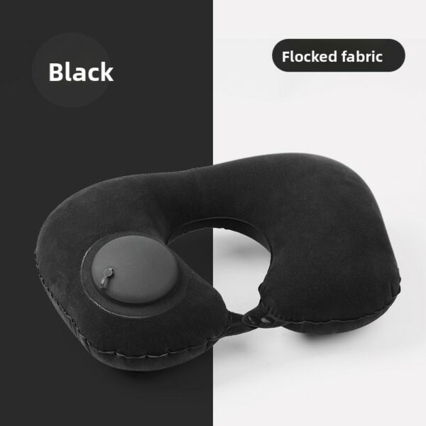 Lightweight Premium  U Shape Inflatable Air Pillow with Press Pump Premium PVC Material Travel Office Neck Cushion - Image 20