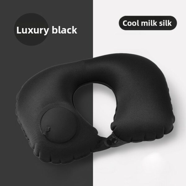 Lightweight Premium  U Shape Inflatable Air Pillow with Press Pump Premium PVC Material Travel Office Neck Cushion - Image 25