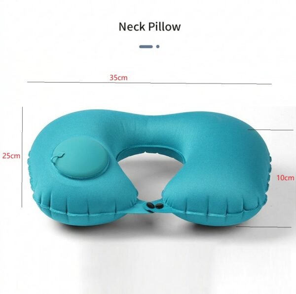 Lightweight Premium  U Shape Inflatable Air Pillow with Press Pump Premium PVC Material Travel Office Neck Cushion - Image 27