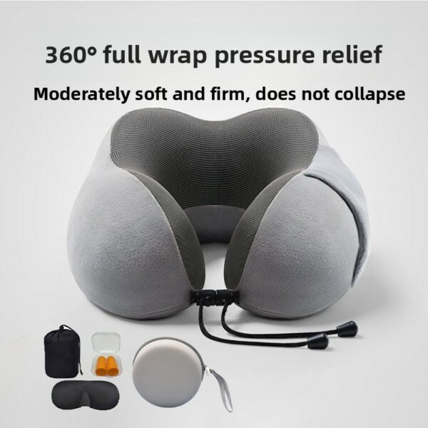 High Quality U-Shape Memory Pillow Eco-Friendly Slow Rebound Skin-friendly Foam Neck Support for Travel Office - Image 21
