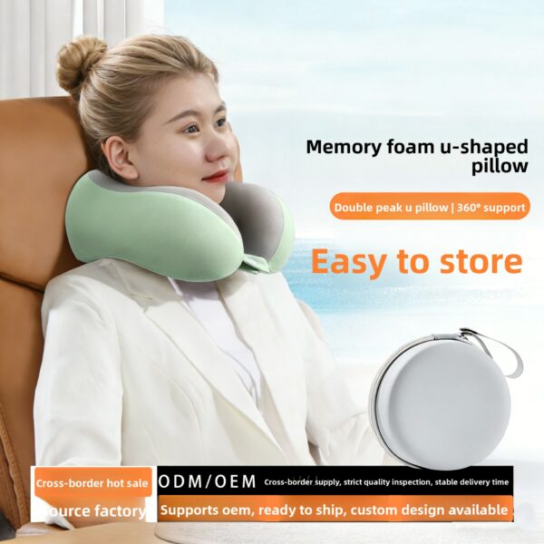 High Quality U-Shape Memory Pillow Eco-Friendly Slow Rebound Skin-friendly Foam Neck Support for Travel Office - Image 22