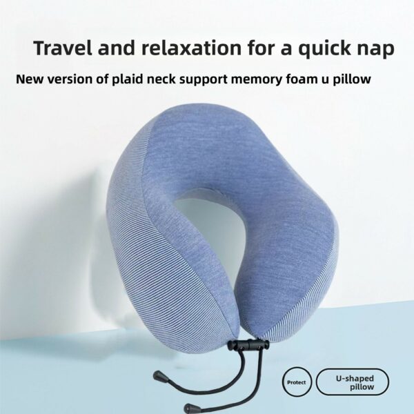 High Quality U-Shape Memory Pillow Eco-Friendly Slow Rebound Skin-friendly Foam Neck Support for Travel Office - Image 19