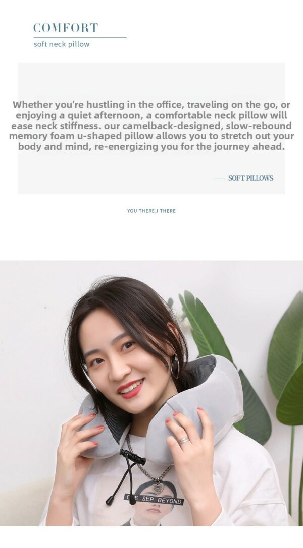 High Quality U-Shape Memory Pillow Eco-Friendly Slow Rebound Skin-friendly Foam Neck Support for Travel Office - Image 16