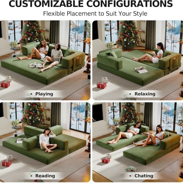 Wholesales Skeleton free Compressed Vacuum Packed High-density Sponge Sofa Bed - Image 4