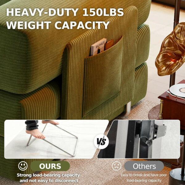 Wholesales Skeleton free Compressed Vacuum Packed High-density Sponge Sofa Bed - Image 3
