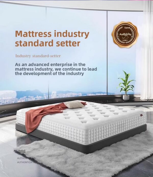 High Quality Luxury Five Star Hotel Style Natural Latex Mattress | Silent Pocket Spring, Anti-Mite & Glue-Free - Image 11