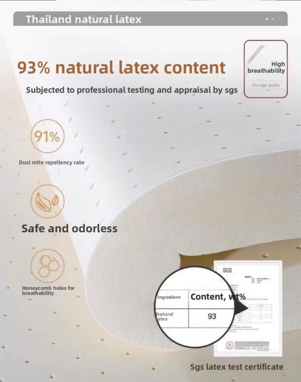 High Quality Luxury Five Star Hotel Style Natural Latex Mattress | Silent Pocket Spring, Anti-Mite & Glue-Free - Image 32
