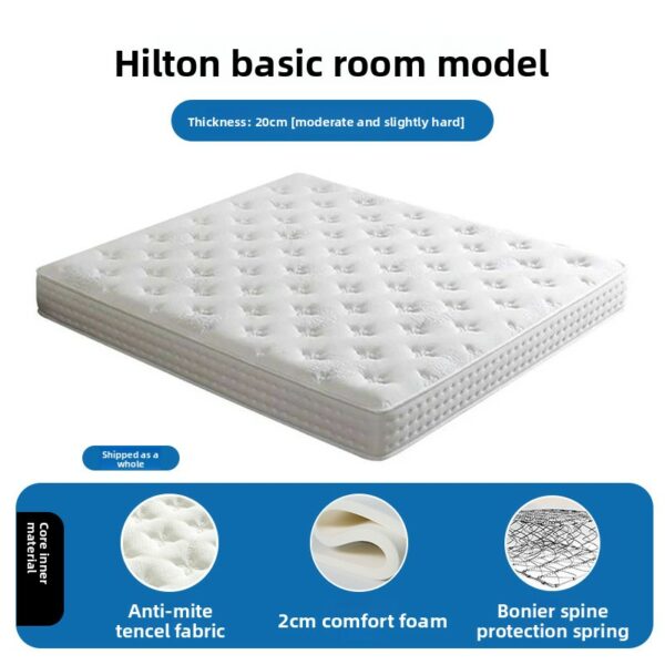 High Quality Luxury Five Star Hotel Style Natural Latex Mattress | Silent Pocket Spring, Anti-Mite & Glue-Free - Image 23