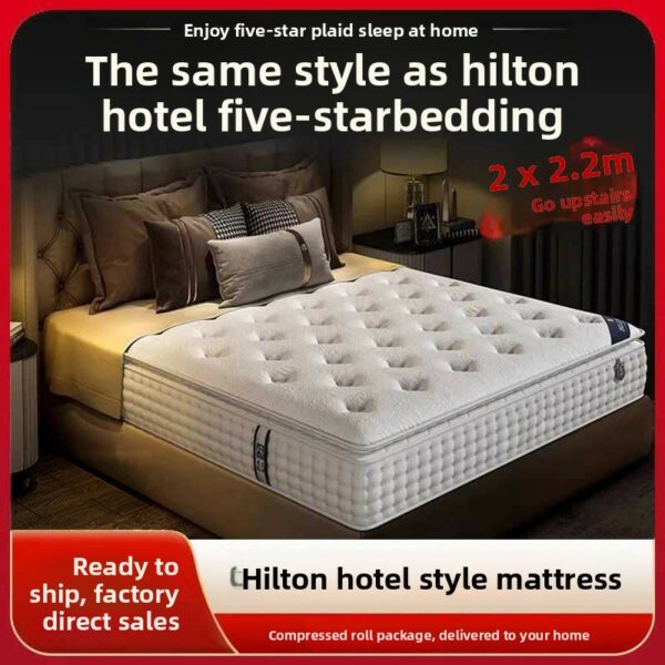 High Quality Luxury Five Star Hotel Style Natural Latex Mattress | Silent Pocket Spring, Anti-Mite & Glue-Free - Image 15