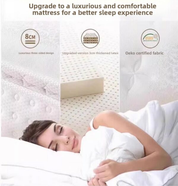High Quality Luxury Five Star Hotel Style Natural Latex Mattress | Silent Pocket Spring, Anti-Mite & Glue-Free - Image 9