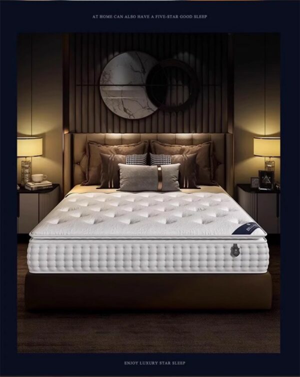 High Quality Luxury Five Star Hotel Style Natural Latex Mattress | Silent Pocket Spring, Anti-Mite & Glue-Free - Image 6