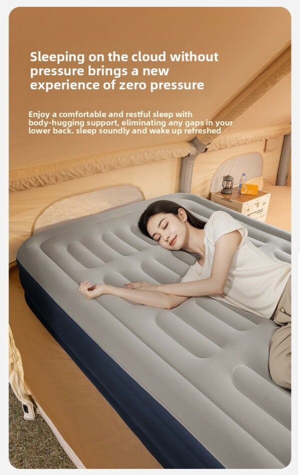 Wholesale Portable One-Click Self Inflatable Air Mattress Built-in Electric Pump Quick Inflating Hospital Bedroom Use Indoor - Image 18