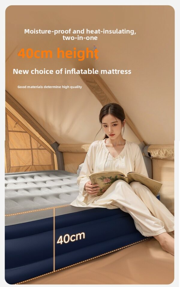 Wholesale Portable One-Click Self Inflatable Air Mattress Built-in Electric Pump Quick Inflating Hospital Bedroom Use Indoor - Image 15