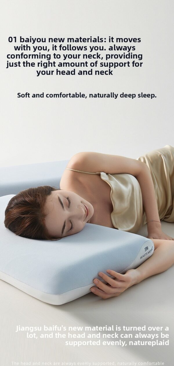 Luxury Wholesale Milestar Modern Hotel Memory Foam Pillow Neck Support - Image 12