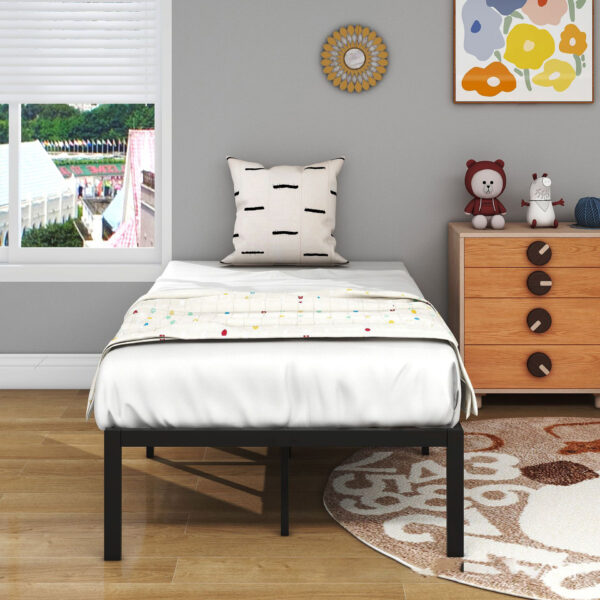 Premium Quality Durable Carbon Steel Bed Frame, Anti-Squeak Metal Bed Foundation, All Sizes Available