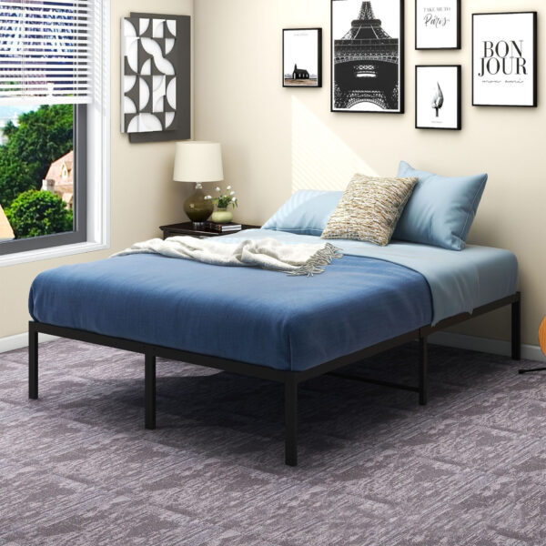 Premium Quality Durable Carbon Steel Bed Frame, Anti-Squeak Metal Bed Foundation, All Sizes Available - Image 5