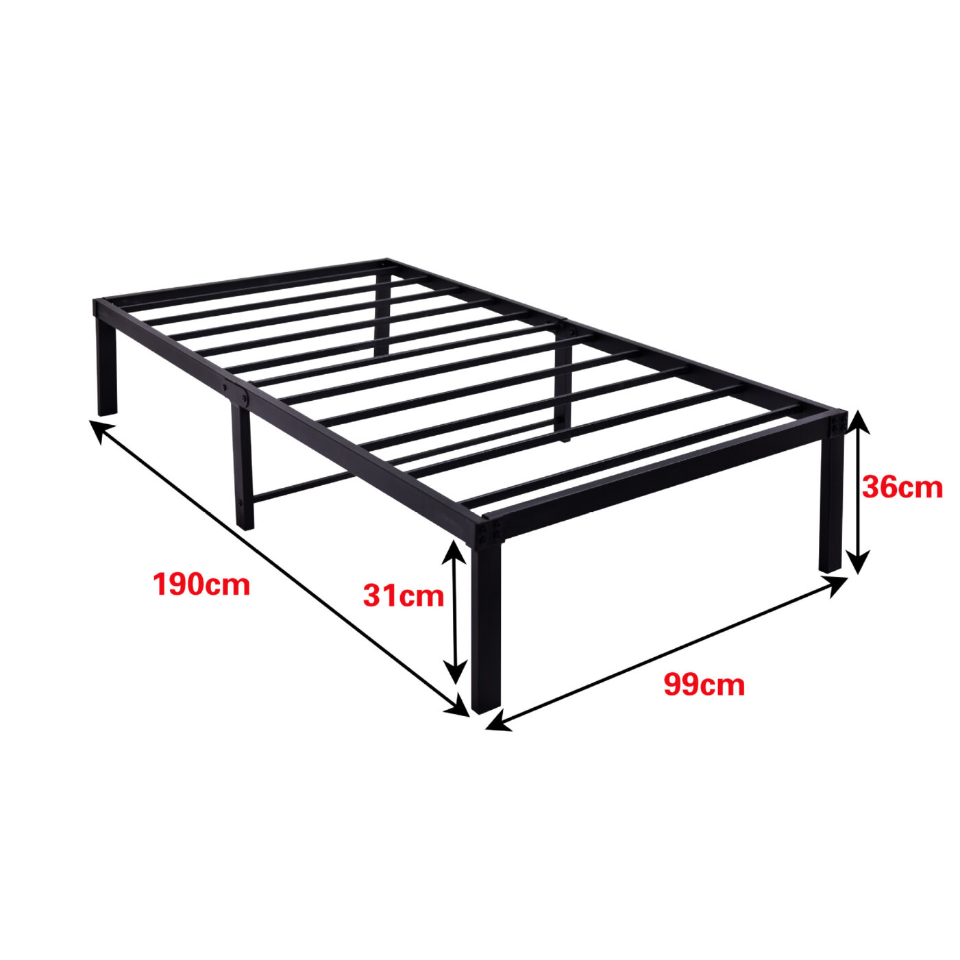 Carbon steel bed frame 2