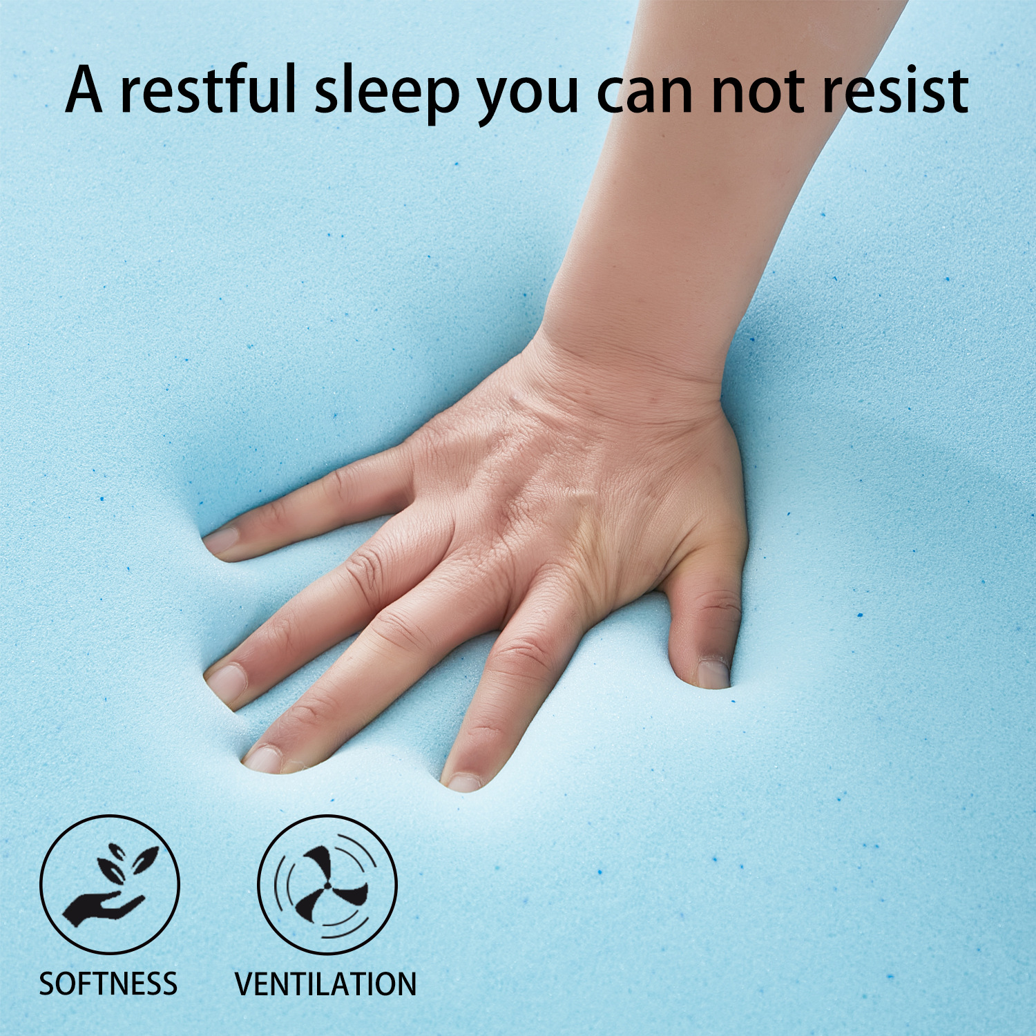 High Quality Gel Memory Foam Mattress Topper | Cool & Pressure-Relief Sleep Upgrade - Image 8